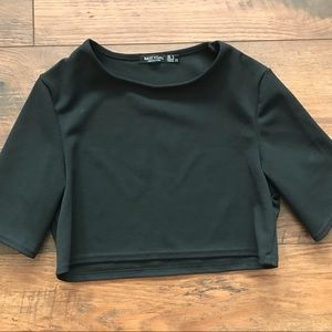 Black crop top